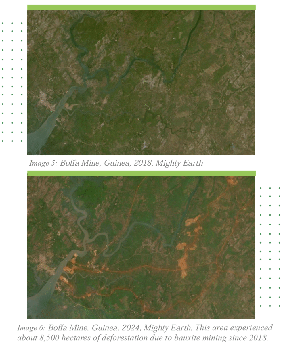 déforestation à cause de l'aluminium