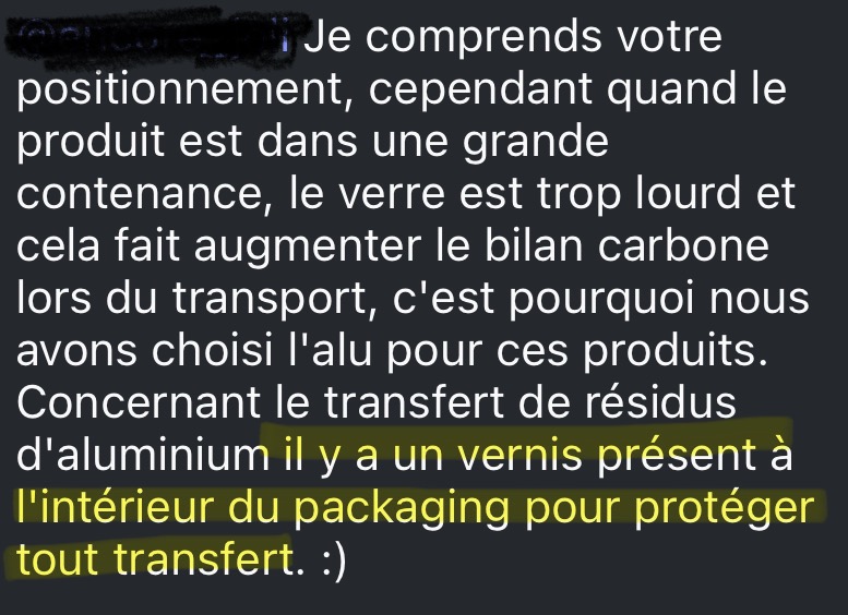 alumunium dans les cosmétiques