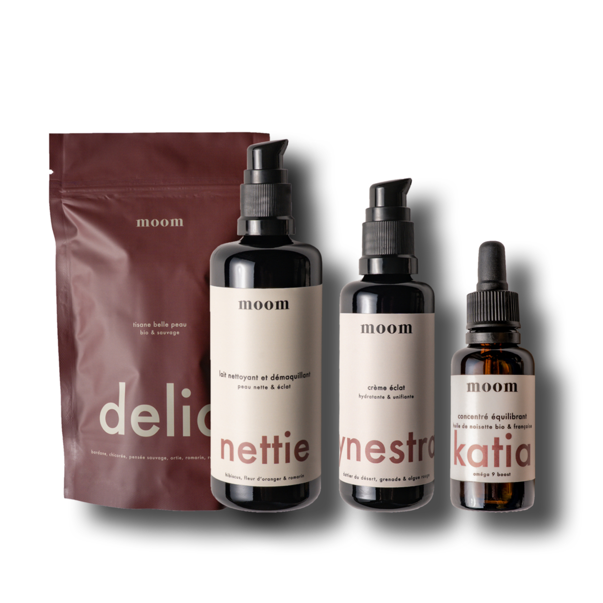 routine peau imperfections bio moom skincare